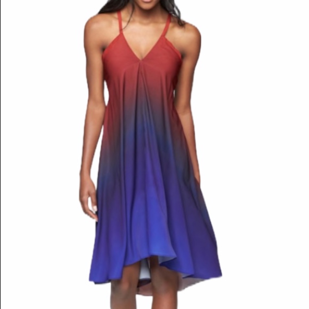 Athleta Dress Daytrip Halter Convertible Ombré (S)
